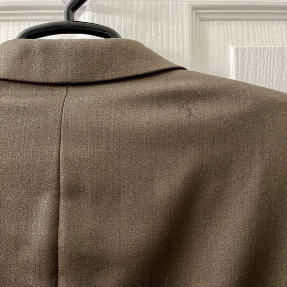 Jones New York Golden Fil Men 42L Brown Blazer Jacket Sport Coat 3 Button READ - Picture 4 of 11